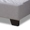 Baxton Studio Aden Modern Grey Upholstered King Size Bed 149-8972 - alternate 2